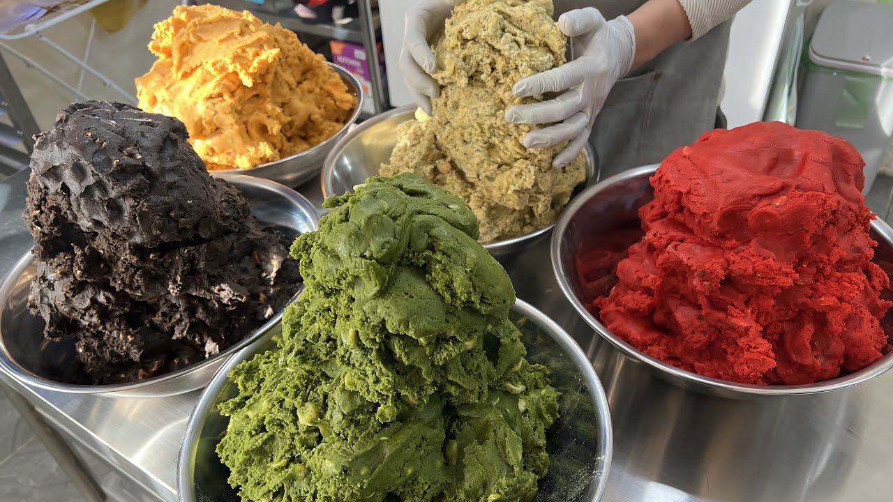 Удивительное сырное печенье ручной работы 15 вкусов - корейская уличная еда