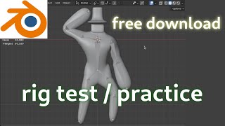 My blender rigging practice on blender #workinprogress #behindthescenes
