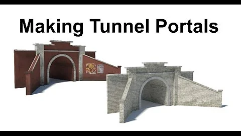 Making Tunnel Portals For Scale Model Railroads 🔥