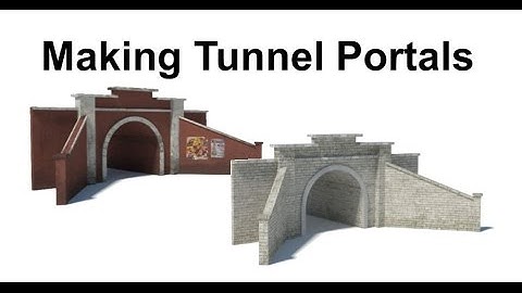 Making Tunnel Portals For Scale Model Railroads 🔥