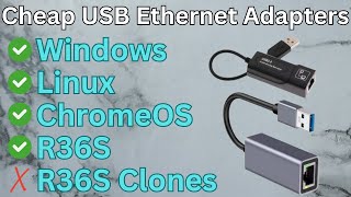 Testing the Cheapest USB Ethernet Adapters I Could Find - Windows, Linux, ChromeOS, R36S