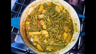 Curry Bodi With Potato | CaribbeanPot.com