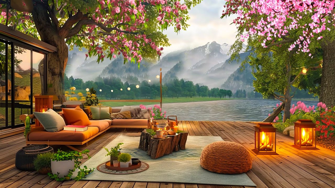 Gallery Detail: Happy Afternoon Porch Smooth Lakeside Jazz Music In Spring Ambience