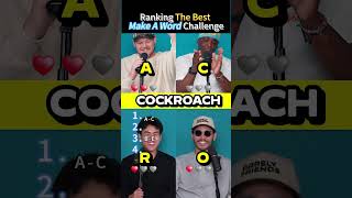 Ranking The Funniest Make A Word Challenge moments#shorts #comedy #make a word #challenge #fyp