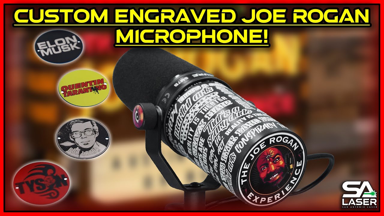 Custom engraved Joe Rogan microphone! YouTube