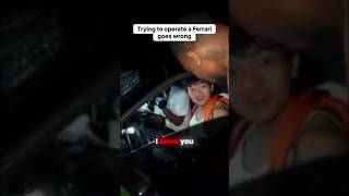Ferrari controls are surprisingly complicated! 🏎️💨 Ferrari Naples Elevator Accident