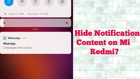 How to Hide Notification Content on Redmi 4, Note 4, 5, Note 5, Redmi Note 7, 6 Pro and 7 Pro, Y3?