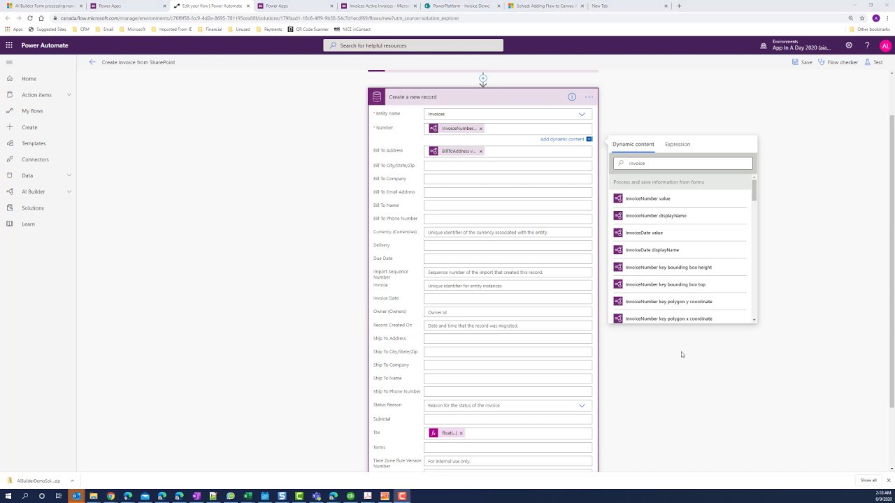 AI Builder Form Processing Part 3 - Power Automate Flow - YouTube