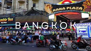 [4K] Walking from Nana Plaza to Soi Cowboy in Bangkok, Thailand after Dark