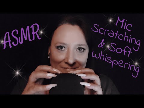 ASMR| Mic Scratching & Soft Whispering/German/Deutsch