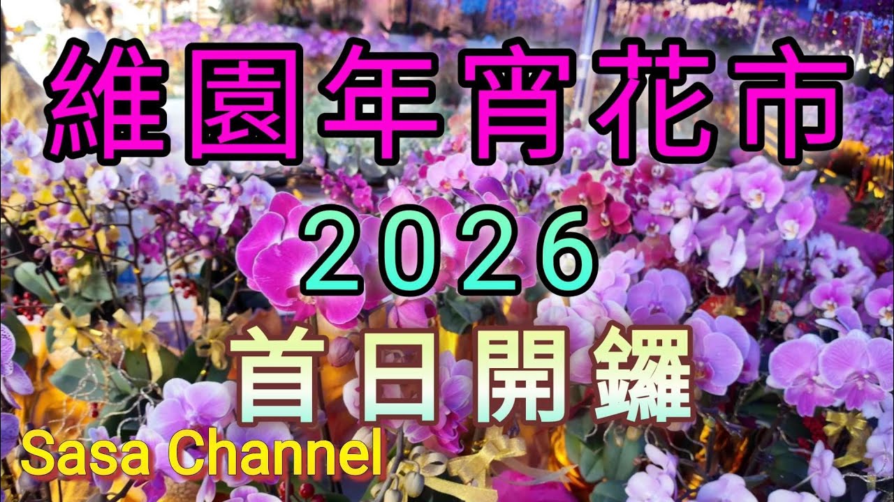 維園年宵花市2026 首日開鑼 【4K】#銅鑼灣 #維多利亞公園  #年花 11 Feb 2026