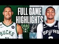 BUCKS At SPURS NBA FULL GAME HIGHLIGHTS November 11 2022