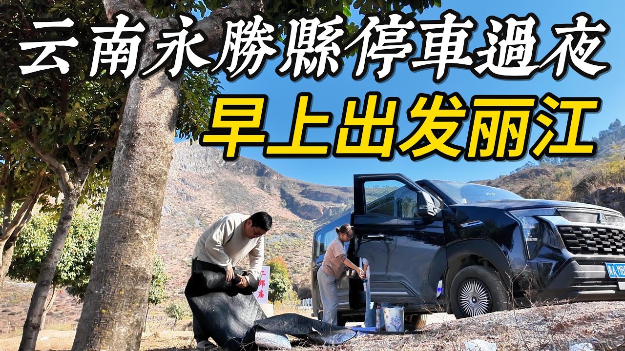 【高远家食游记】一家四口自驾云南，到达丽江古城在忠义夜市吃油炸虫子，现做鲜花饼，爆浆豆腐，还有玫瑰味烤饵扇，晚上一家人开旅店洗澡｜云南｜丽江｜夜市｜美食｜自驾｜Family Travel