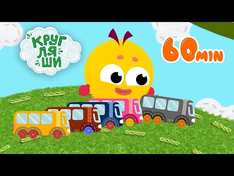 Мультфильмы и песенки для детей👶Автобус 🚌БОЛЬШОЙ СБОРНИК🚌Кругляши