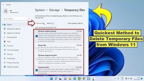 How to Delete All Temporary Files on Windows 11
