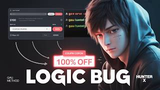 👉 Business Logic Bug 🧠🔍 | 100% Discount Case 💻 | Hunter X ⚡