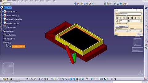 Working of Sand Filter using Slider Crank Mechanism in Catia V5