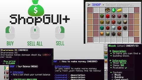 ShopGUI+ | Minecraft Plugin | Setup Review