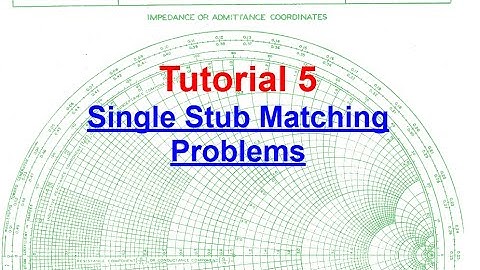 How to solve Single Stub matching problem using smith chart?