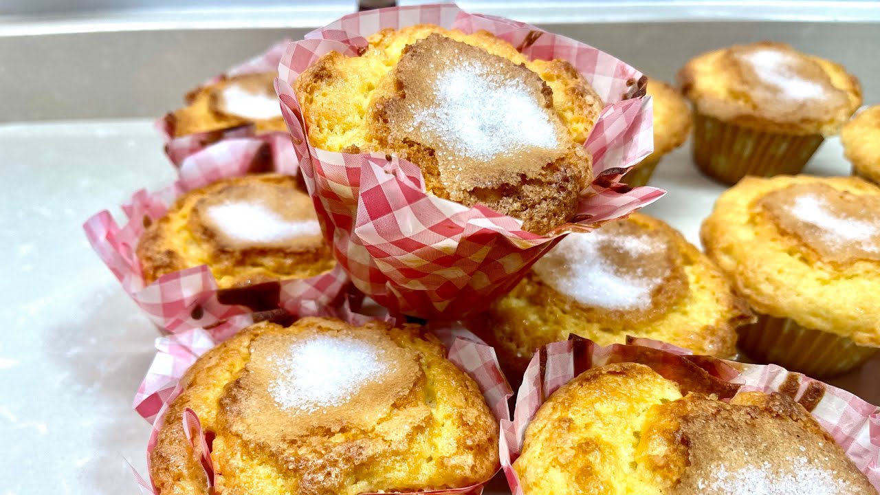 MAGDALENAS DE LIMÓN . MEDIDAS CON UN VASO 👌👌