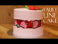 Fault Line Cake|Rosette Fault Line Cake|How To Make Fault Line Cake