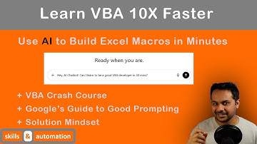 Learn VBA 10x Faster: How to Build Excel Automation with AI (Beginner Friendly Crash Course!)