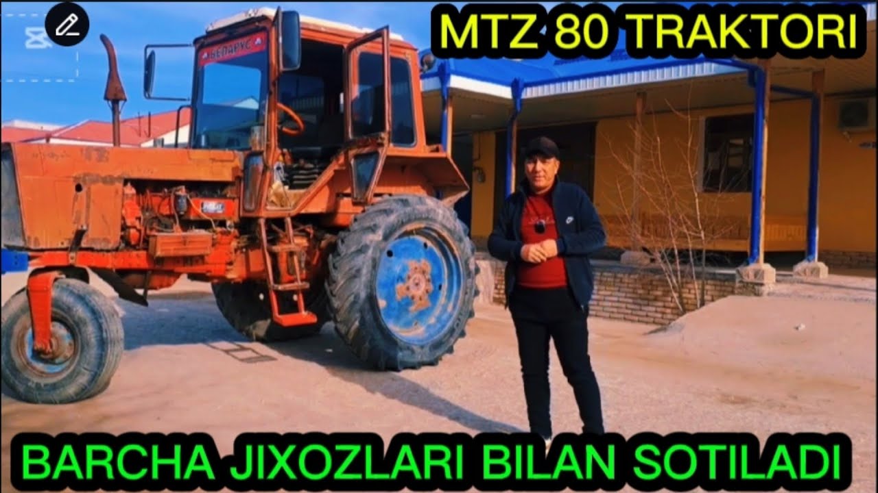MTZ 80 TRAKTORI BARCHA JIXOZLARI BILAN SOTILADI MANZIL XORAZM VILOYATI XONQA TUMANI TEL 93 929 22 77