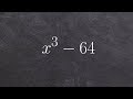 How to factor a polynomial using the difference of two cubes