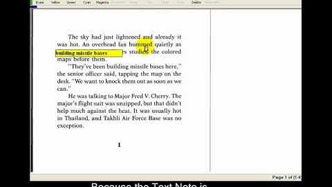 Kurzweil 3000: Create Sticky Notes and Text Notes Video