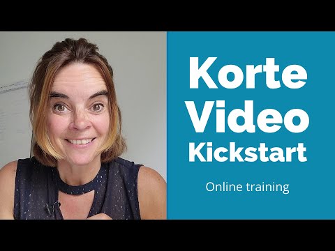 Korte Video Kickstart training 2022 - Reels - Stories - Shorts