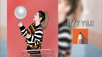 ITZY Yeji [Time-Lapse] | Autodesk Sketchbook (Vector Art)