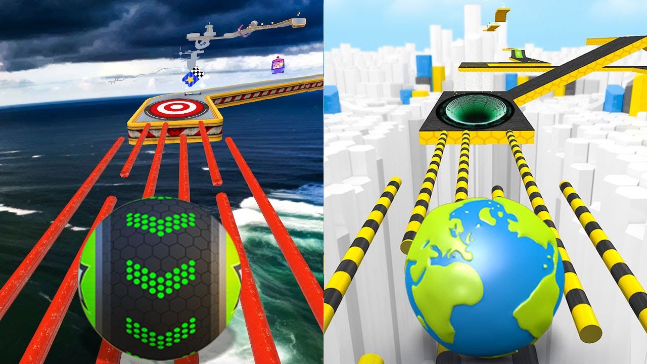 📛 Going Balls VS GyroSphere Trials,Action Balls,Space Rolling Balls,Rolling Ball Sky Escape