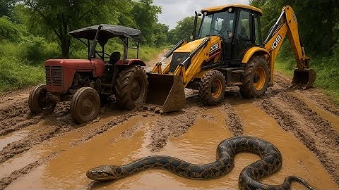 JCB 3dx Eco Machine Loading Mud Duper | Mahindra Tractor And New Holland Tractor Trolley 