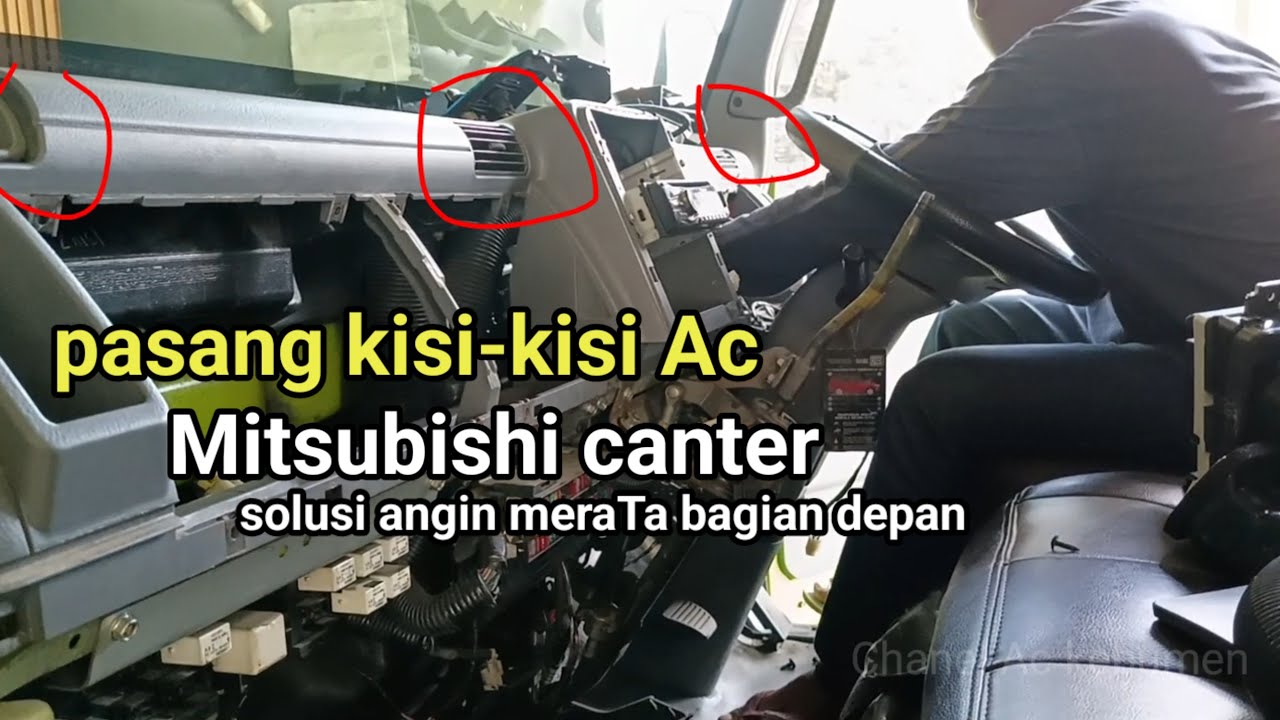 penambahan kisi-kisi AC MITSUBISHI CANTER