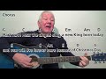Mary's Boy Child - Christmas carol - easy chord guitar lesson with on-screen chords and lyrics