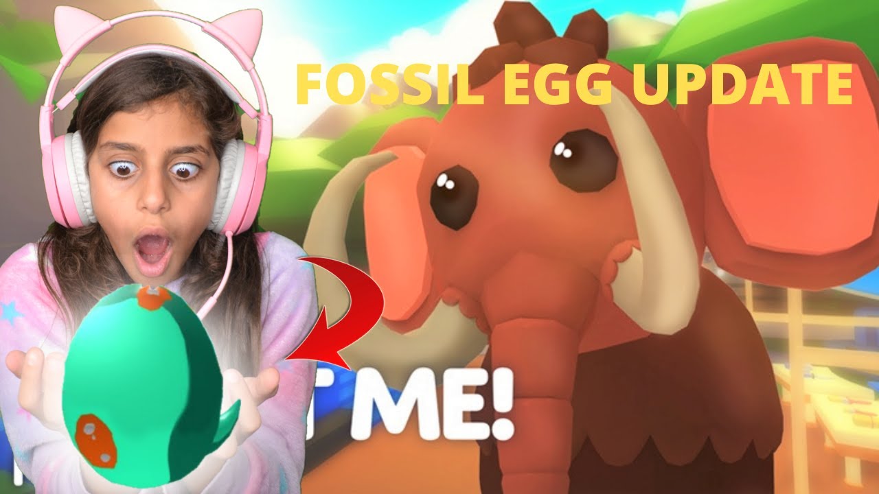 Hatching Fossil Eggs I Love The New Roblox Adopt Me Update Youtube