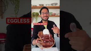 EGGLESS CHOCOLATE WAFFLES RECIPE | HOW TO MAKE CRISP WAFFLES AT HOME #shorts