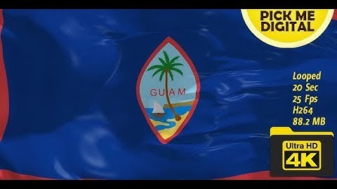 US-Guam Flag 4K | Motion Graphics - Videohive template