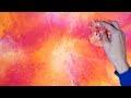 Abstract acrylic painting with plastic wrap acrylic painting tutorial by studiosilvercreek