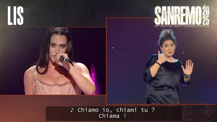 LIS Sanremo 2025 - Gaia canta “Chiamo io chiami tu”
