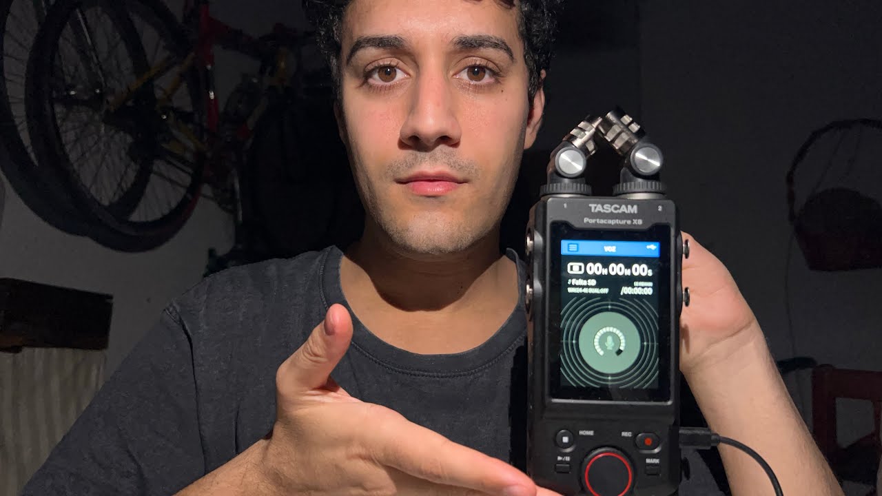 ASMR inaudible con micrófono tascam