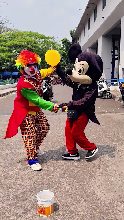 badut ultah jiget bareng Micky mouse #shorts