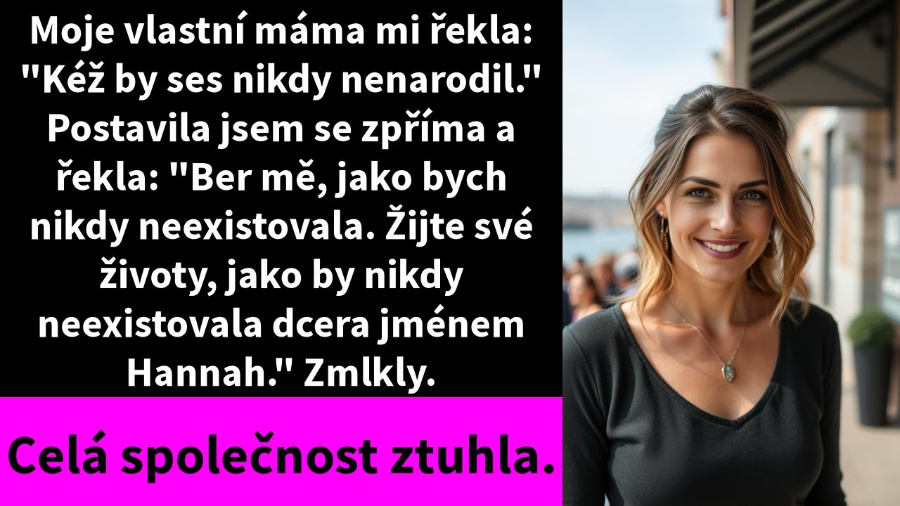 „Přejeme si, aby ses nikdy nenarodila.“ Máma to zašeptala přes bílý ubrus nejdražší restaurace ve městě, uprostřed večeře, kterou jsem uspořádala, abych jí a tátovi ukázala, čím jsem se stala....