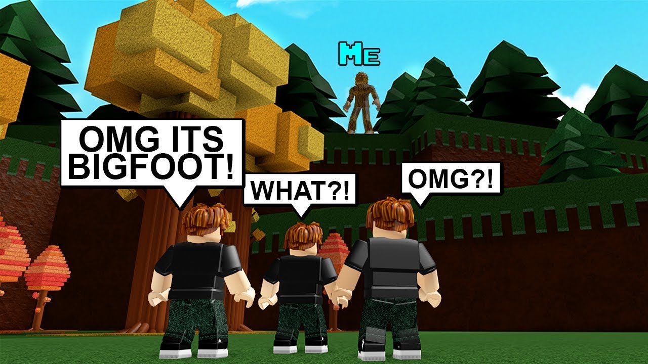 i became bigfoot in build a boat they got so confused