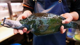 日本路邊小吃 - 射擊嘴魚 生魚片 沖繩島海鮮