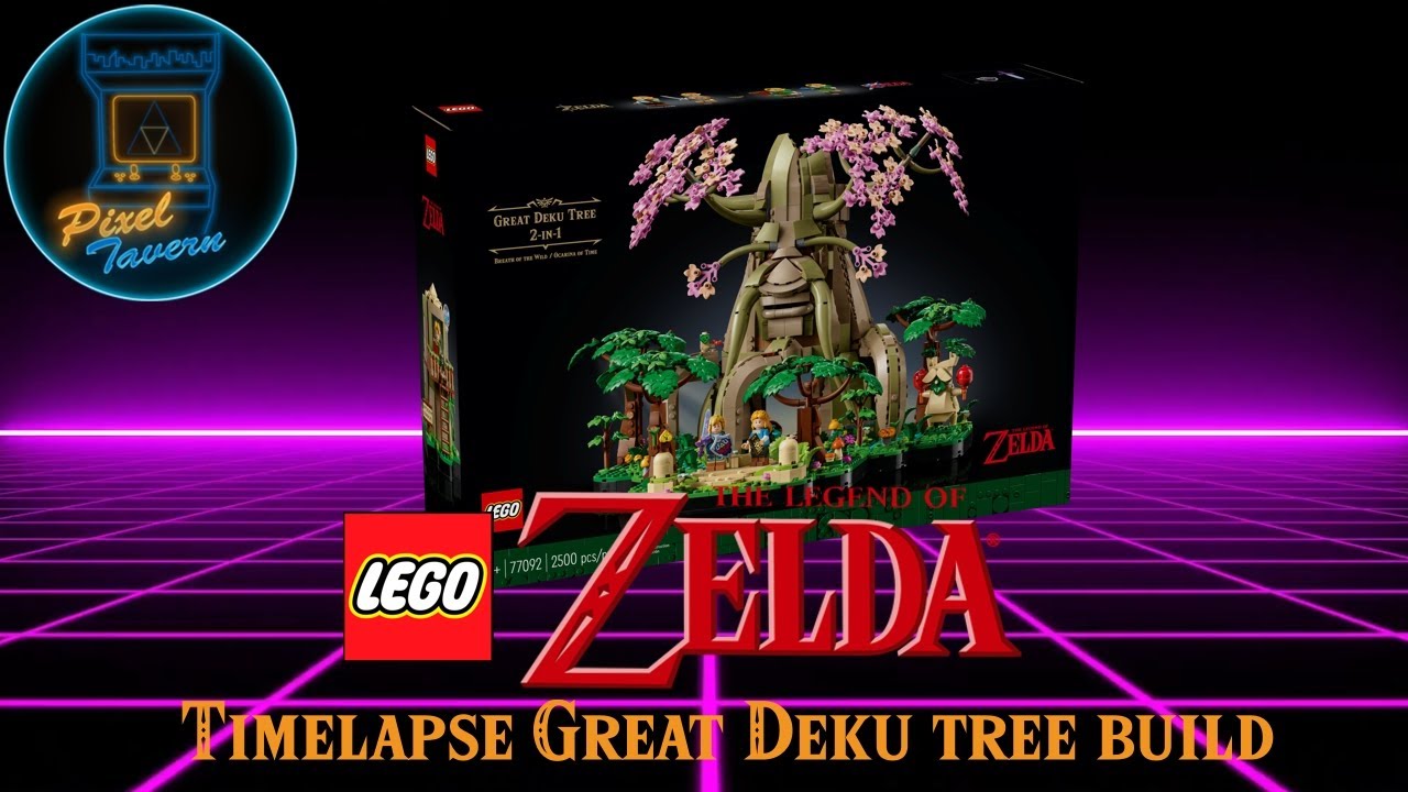 自作プレミアムセット Zelda Lego Great Deku Tree ( BOTW) Timelapse - YouTube