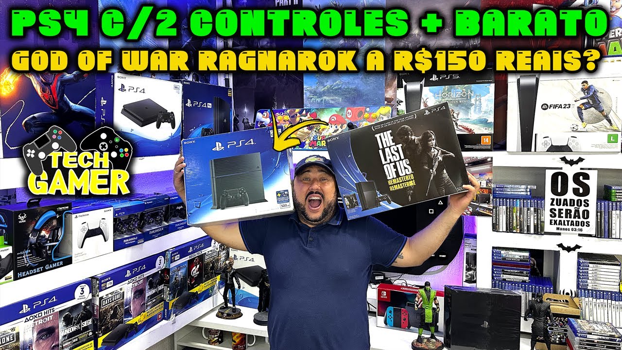 PS5 + BARATO! GOD OF WAR RAGNARÖK CHEGOU na THE LAST GAMES SANTA EFIGÊNIA!  