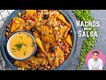 Nachos, Cheese Sauce & Mexican Salsa Recipe at Home | Italian Style Snacks | Cheesy Nachos