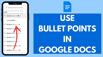 How to Use Bullet in Google Docs (Quick  & Easy!) | Use Bullet Points