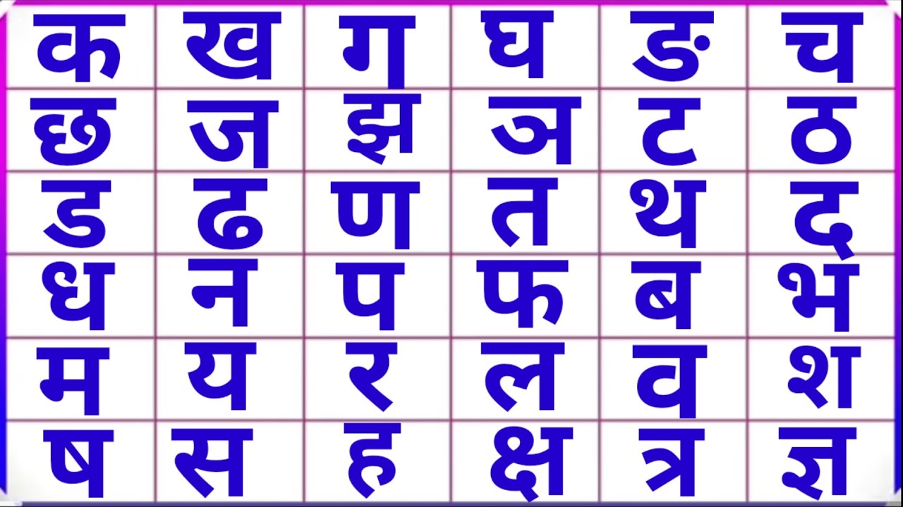 क ख ग घ हिन्दीवर्णमाला | Hindivarnamala | Ka Kha Ga Gha |कखगघङ